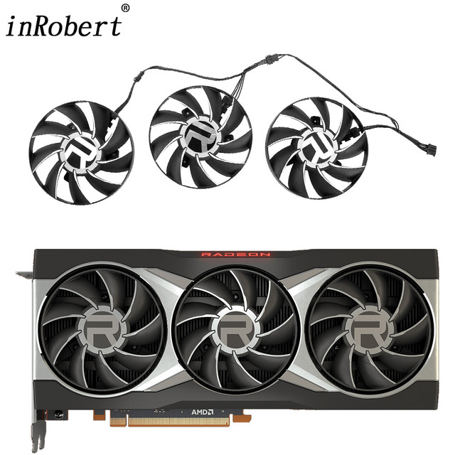 80MM GPU Cooler Fan Replacment For AMD Radeon RX 6800 6800XT 6900XT 16G  Graphics Video Cards Cooling Fans AUB0812VD